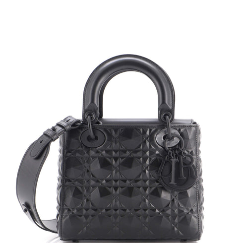 My ABCDior Lady Dior Bag Diamond Motif Cannage Calfskin Small