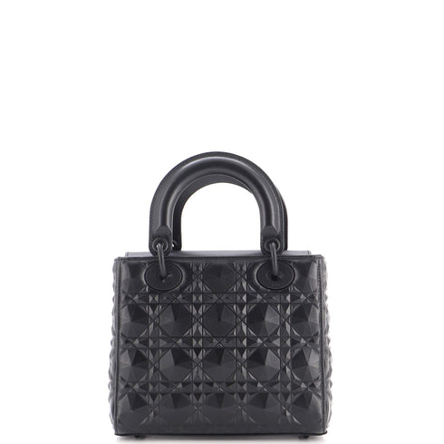 My ABCDior Lady Dior Bag Diamond Motif Cannage Calfskin Small