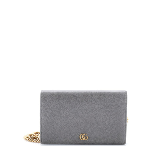 Petite GG Marmont Chain Wallet Leather Mini