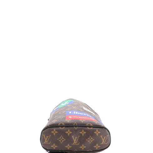 Chalk Sling Bag Limited Edition Logo Story Monogram Canvas