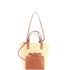 Classic Panier Tote Raffia and Leather Teen