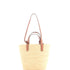 Classic Panier Tote Raffia and Leather Teen