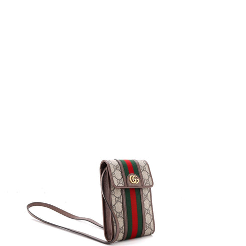 Ophidia Vertical Flap Crossbody Bag GG Coated Canvas Mini