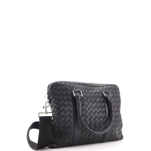 Convertible Zip Briefcase Intrecciato Nappa Medium