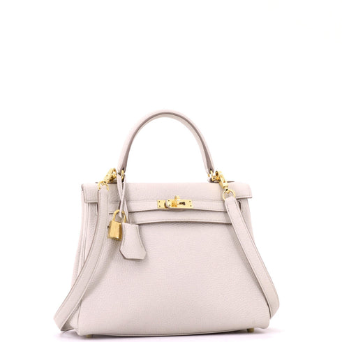 Kelly Handbag Béton Togo with Gold Hardware 25