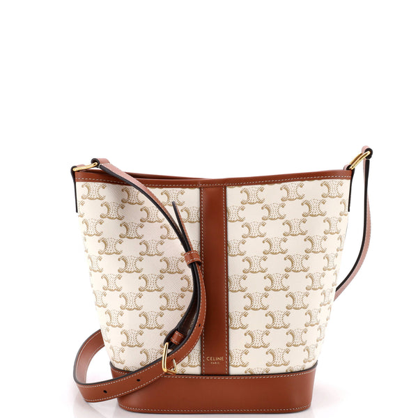 Bucket Bag Triomphe Coated Canvas Small