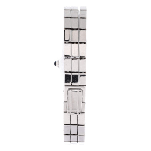 Tank Allongee Laniere Quartz Watch White Gold 14