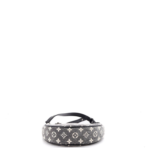 Loop Handbag Monogram Jacquard Denim