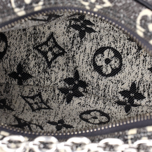 Loop Handbag Monogram Jacquard Denim