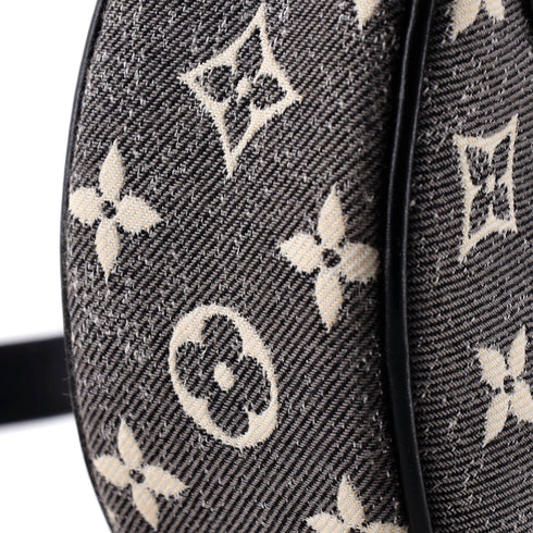 Loop Handbag Monogram Jacquard Denim