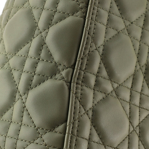 Ultra Matte Lady Dior Bag Cannage Quilt Calfskin Medium