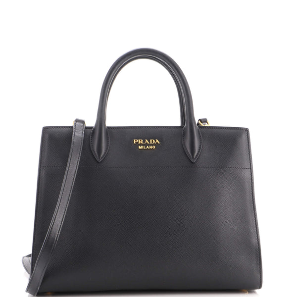 Bibliotheque Tote Saffiano with City Calf Medium
