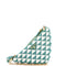 Double Symbole Triangle Bag Leather and Jacquard Mini