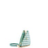 Double Symbole Triangle Bag Leather and Jacquard Mini