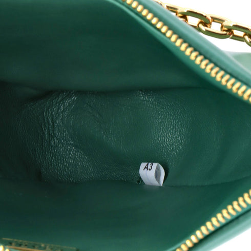 Double Symbole Triangle Bag Leather and Jacquard Mini