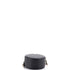 Round Clutch with Chain Quilted Caviar Mini