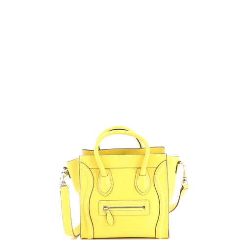 Luggage Bag Grainy Leather Nano