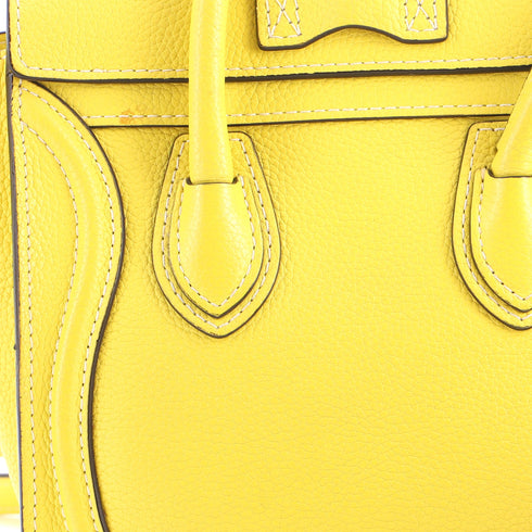 Luggage Bag Grainy Leather Nano
