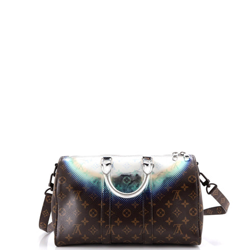 Keepall Bandouliere Bag Limited Edition Metallic Nebula Monogram Canvas 35