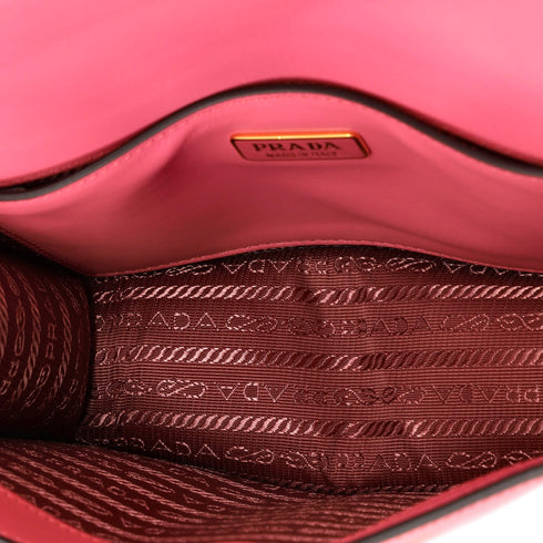 Embleme Triangle Logo Flap Bag Soft Calfskin Small