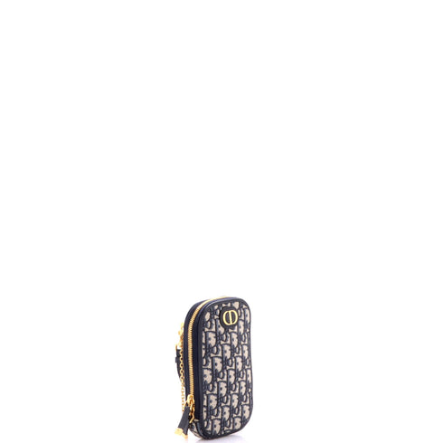 30 Montaigne Phone Holder on Chain Oblique Canvas