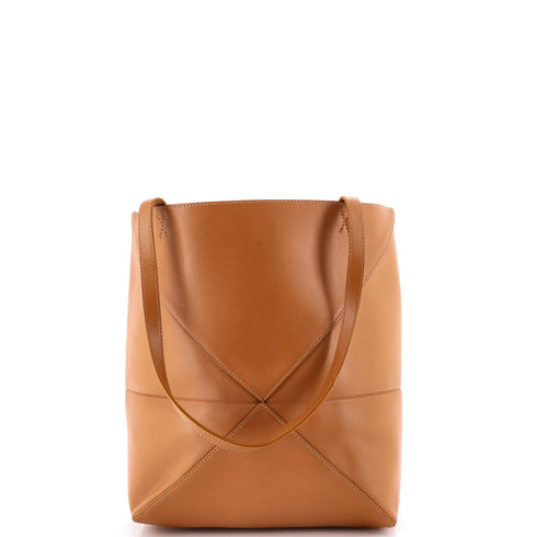 Puzzle Fold Tote Leather Medium