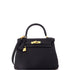 Kelly Handbag Noir Togo with Gold Hardware 28
