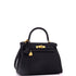 Kelly Handbag Noir Togo with Gold Hardware 28