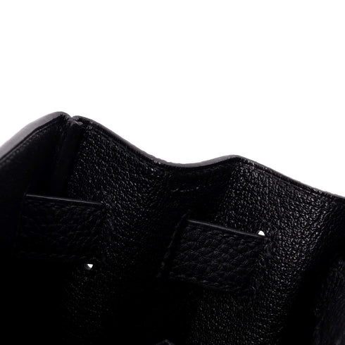 Kelly Handbag Noir Togo with Gold Hardware 28