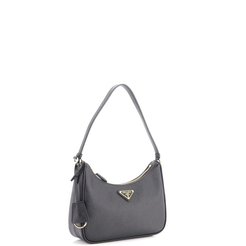 Re-Edition 2005 Hobo Saffiano Leather Mini