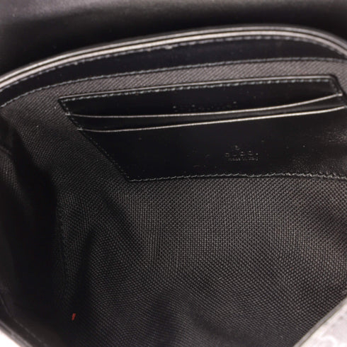 Web Flap Messenger Bag GG Coated Canvas Super Mini