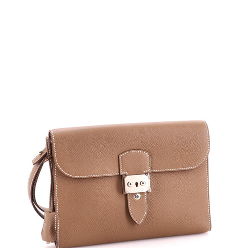 Sac a Depeches Wristlet Pouch Epsom 24