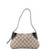 Emblem Shoulder Bag GG Coated Canvas with Leather Small