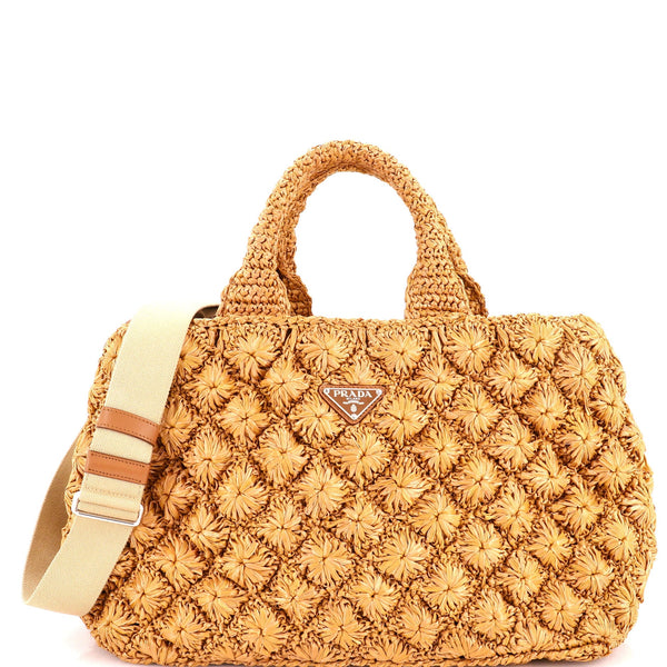 Canapa Convertible Tote Raffia Crochet Large
