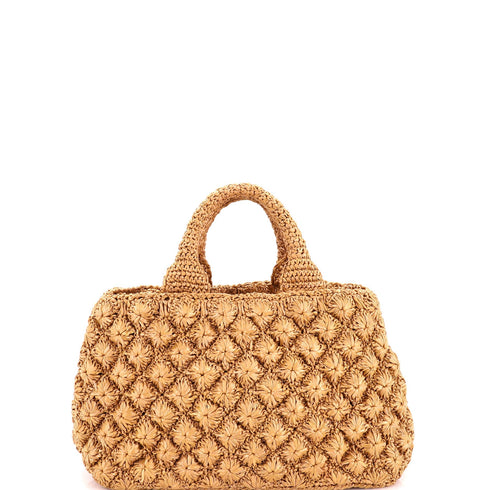 Canapa Convertible Tote Raffia Crochet Large