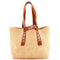 Fold Logo Strap Tote Raffia Medium