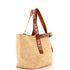 Fold Logo Strap Tote Raffia Medium