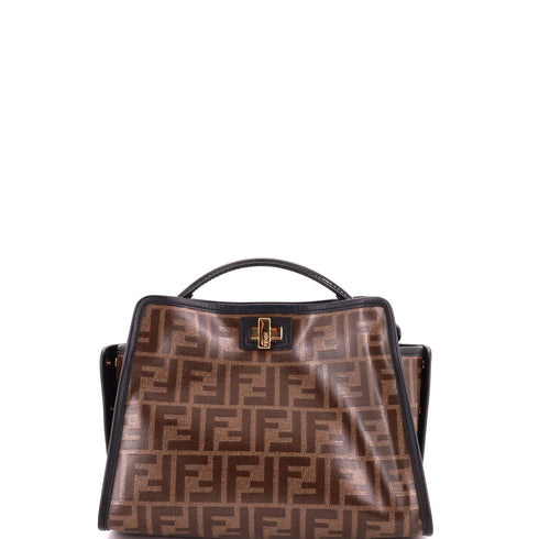 Peekaboo Defender Bag Zucca Coated Canvas and Patent Mini