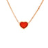 My Happy Hearts Pendant Necklace 18K Rose Gold with Carnelian