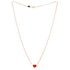 My Happy Hearts Pendant Necklace 18K Rose Gold with Carnelian