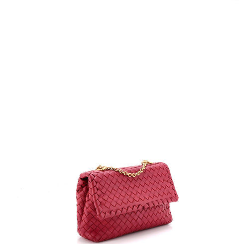 Olimpia Crossbody Bag Stitched Intrecciato Nappa Baby
