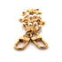 Louisa Bag and Key Charm Metal and Faux Pearls