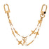 Louisa Bag and Key Charm Metal and Faux Pearls