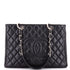 Grand Shopping Tote Quilted Caviar