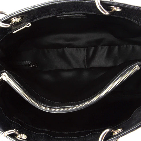 Grand Shopping Tote Quilted Caviar