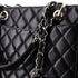 Grand Shopping Tote Quilted Caviar