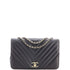 Statement Flap Bag Chevron Calfskin Small