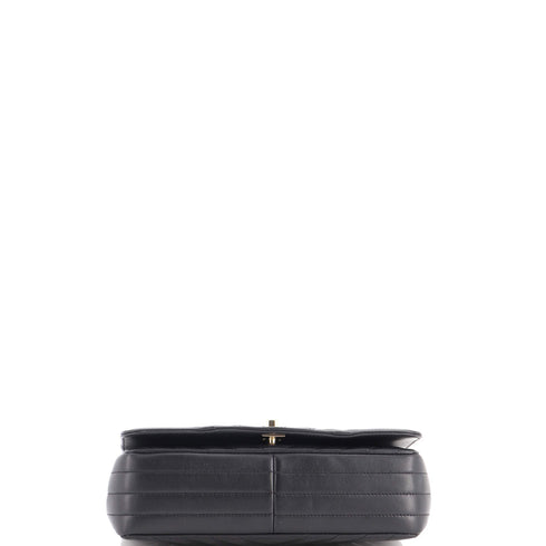 Statement Flap Bag Chevron Calfskin Small