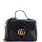 GG Marmont Top Handle Flap Bag Matelasse Leather Small