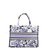 Book Tote Embroidered Canvas Medium